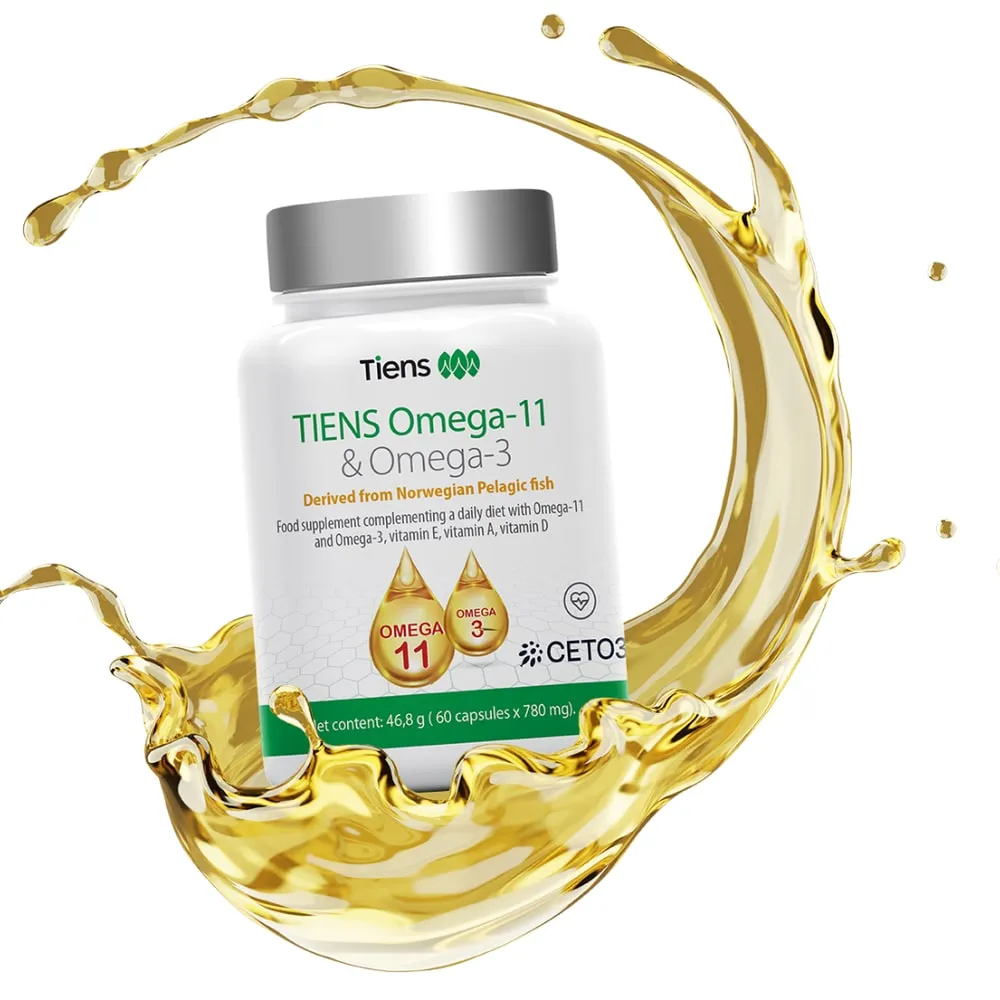 „Omega-11 ir Omega-3“ kapsulių indelis